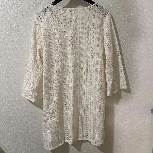 J.Crew Crochet Lace Beach Cover-Up – Ivory – Size Medium (NWT) - Picture 3 of 5